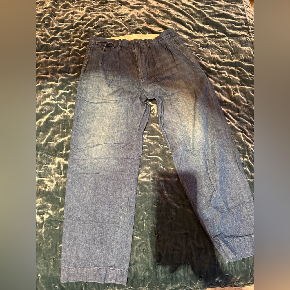 Ralph Lauren Men's Light Blue Relaxed Jeans